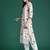 Floral Printed Sequinned Pure Cotton Kurta With Trousers & Dupatta