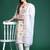 Floral Printed Sequinned Pure Cotton Kurta With Trousers & Dupatta
