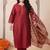 Women Ethnic Motifs Regular Kurta with Trousers & With Dupatta