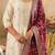Ethnic Motifs Embroidered Regular Sequinned Kurta with Trousers & Dupatta