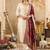 Ethnic Motifs Embroidered Regular Sequinned Kurta with Trousers & Dupatta