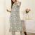 Floral Printed Thread Work Pure Cotton Kurta With Palazzos