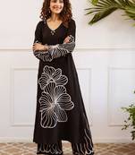 Women Floral Printed Regular Thread Work Kurta with Palazzos