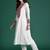 Ethnic Motifs Embroidered Pleated Mirror Work Kurta with Trousers