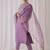 Floral Embroidered Round Neck Thread Work Kurta with Trousers & Dupatta