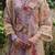Floral Embroidered Beads and Stones Linen Kurta with Trousers & Dupatta