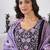 Floral Embroidered Yoke Design Round Neck Regular Kurta With Trouser & Dupatta