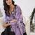 Floral Embroidered Yoke Design Round Neck Regular Kurta With Trouser & Dupatta
