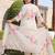 Plus Size Off White Printed Straight Kurta Trousers With Dupatta Set