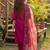 Women Floral Embroidered Regular Thread Work Liva Kurta with Trousers & With Dupatta