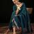 Round Neck Embroidered Sequinned Chanderi Silk Kurta with Trouser & Dupatta