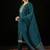Round Neck Embroidered Sequinned Chanderi Silk Kurta with Trouser & Dupatta