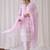 Floral Embroidered V-Neck Pure Cotton Kurta with Trousers & Dupatta