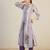 Striped Pure Cotton A-Line Kurta With Trousers