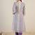 Striped Pure Cotton A-Line Kurta With Trousers