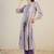 Striped Pure Cotton A-Line Kurta With Trousers