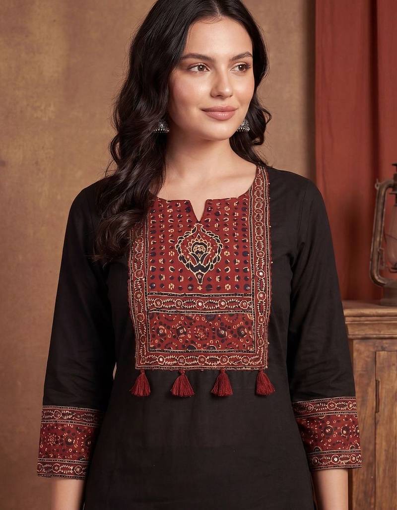 Women Ethnic Motifs Printed Regular Pure Cotton Kurta with Trousers & With Dupatta