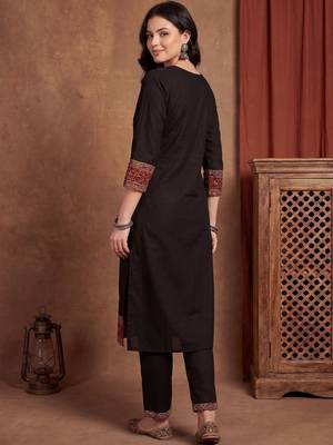 Women Ethnic Motifs Printed Regular Pure Cotton Kurta with Trousers & With Dupatta 4