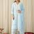 Women Embroidered Regular Thread Work Pure Cotton Kurta With Trousers & Dupatta