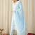 Women Embroidered Regular Thread Work Pure Cotton Kurta With Trousers & Dupatta
