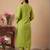 Women Floral Embroidered Regular Thread Work Kurta with Trousers