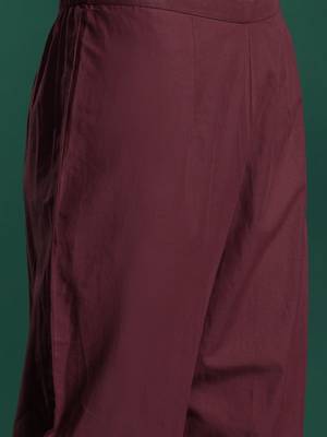 Floral Printed Pure Cotton Kurta With Trousers & Dupatta 3