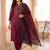 Women Ethnic Motifs Embroidered Regular Thread Work Pure Cotton Kurta with Trousers & With Dupatta
