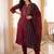 Women Ethnic Motifs Embroidered Regular Thread Work Pure Cotton Kurta with Trousers & With Dupatta
