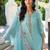 Women Floral Yoke Design Regular Thread Work Linen Kurta with Trousers & With Dupatta
