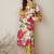 Floral Printed Mandarin Collar Pure Cotton Kurta with Trousers