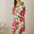 Floral Printed Mandarin Collar Pure Cotton Kurta with Trousers