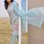Plus Size Blue Printed Straight Kurta Trousers With Dupatta Set