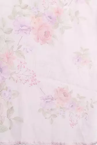 Plus Size Lavender Embroidered Straight Kurta Trousers With Dupatta Set