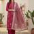 Women Floral Printed Regular Beads and Stones Pure Cotton Kurta with Trousers & With Dupatta