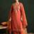 Ethnic Motifs Embroidered Gotta Patti Straight Kurta With Trousers & Dupatta