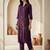 Women Floral Embroidered Regular Thread Work Kurta with Trousers