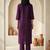 Women Floral Embroidered Regular Thread Work Kurta with Trousers