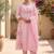 Women Floral Embroidered Panelled Thread Work Pure Cotton Kurta with Trousers & With Dupatta