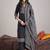 Ethnic Motifs Embroidered Mirror Work Pure Cotton Kurta With Trousers & Dupatta
