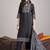 Ethnic Motifs Embroidered Mirror Work Pure Cotton Kurta With Trousers & Dupatta
