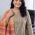Women Regular Thread Work Kurta with Trousers & With Dupatta