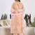 Floral Embroidered Thread Work Pure Cotton Kurta with Trouser & Dupatta