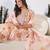 Floral Embroidered Thread Work Pure Cotton Kurta with Trouser & Dupatta