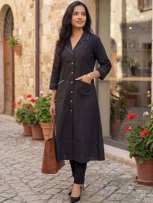 Pure Cotton Kurta With Trousers 3