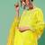 Women Yoke Design Round Neck Kurta With Trousers & Dupatta