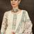 Floral Printed Notch Neck Mirror Work Straight Kurta With Trousers & Dupatta