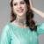 Women Sea Green & Golden Embroidered Kurta with Trousers & Dupatta