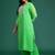 Plus Size Printed Regular Thread Work Kurta with Trousers & With Dupatta