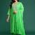 Plus Size Printed Regular Thread Work Kurta with Trousers & With Dupatta