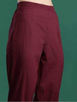 Floral Printed Pure Cotton Kurta with Trousers & Dupatta 3